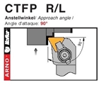 Dao tiện mặt ngoài góc chính 90 độ - CTFP R/L