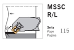  Cán dao tiện lỗ MSSC R/L góc trước 45 độ