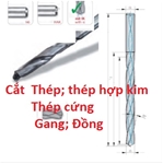 Mũi khoan chuyên khoan Thép, thép hợp kim, cứng, gang, đồng