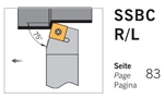 Dao tiện mặt ngoài SSBC R/L góc trước 75 độ