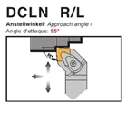 Dao tiện mặt ngoài góc chính 95độ - DCLN  R/L