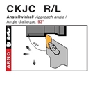 Dao tiện ngoài góc chính 93 độ - KCJC R/L