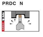 Dao tiện mảnh chíp có cung R - PRDC  N