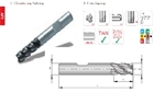 Dao phay ngón hợp kim loại EndMill  cắt thô, đướng kính D6.0 đến D25 lớp phủ TiAlN Cắt cho vật liệu thép dẻo, Inox