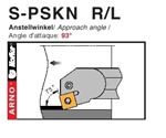 Dao tiện mặt trong góc chính 75 độ - S-PSKN  R/L