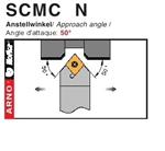 Dao tiện mặt ngoài góc chính 50 độ - SCMC R/L