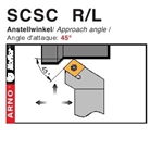 Dao tiện mặt ngoài góc chính 45độ - SCSC  R/L