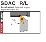 Dao tiện mặt ngoài góc chính 90 độ - SDAC  R/L