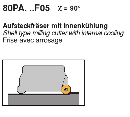 Dao phay phã mặt 80PA-F05