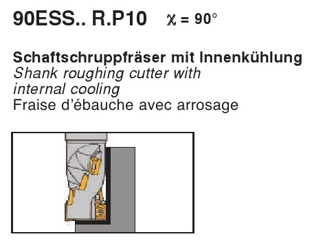 Dao phay cạnh vuông 90ESS...R.P10