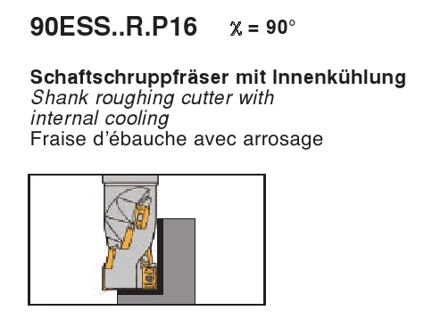 End mills 90ESS-RP16