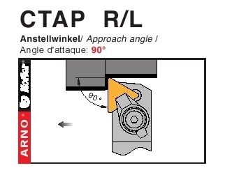 Dao tiện ngoài góc chính 90 độ - CTAP R/L