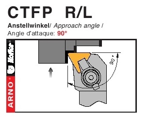 Dao tiện mặt ngoài góc chính 90 độ - CTFP R/L