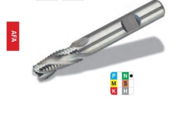 Dao phay ngón hợp kim loại EndMill  cắt thô, đướng kính D4.0 đến D25.0 có R, lớp phủ TiCNCắt cho vật liệu nhôm và no- ferruos