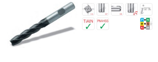 Dao phay ngón FP-HSS gia công tinh (Cắt thép, gang, Inox dưới 40Hrc)