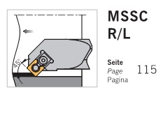  Cán dao tiện lỗ MSSC R/L góc trước 45 độ