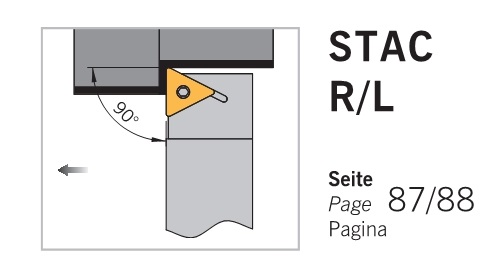 Dao tiện mặt ngoài STAC R/L góc trước 90 độ