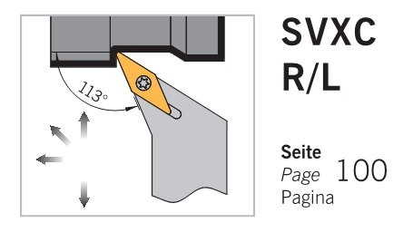 Dao tiện mặt ngoài SVXC R/L góc trước 113 độ