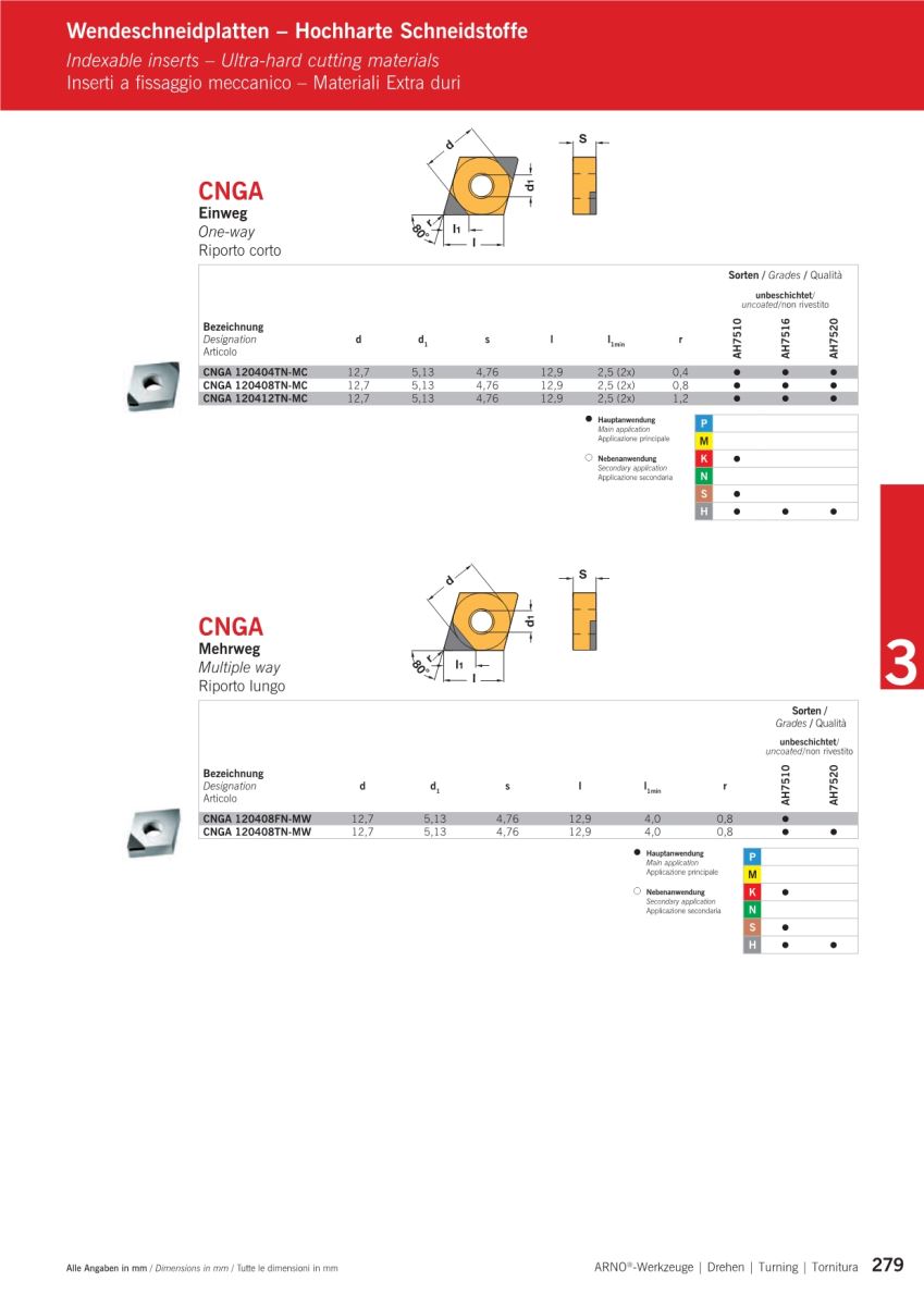 CNGA...;-Mãnh cắt, chíp, insert CBN, PKD 