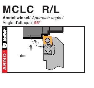 Dao tiện mặt ngoài góc chính 95độ - MCLC R/L