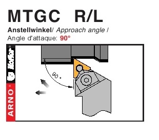 Dao tiện mặt ngoài góc chính 90 độ - MTGC R/L