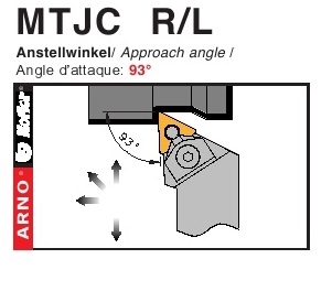 Dao tiện mặt ngoài góc chính 93 độ - MTJC R/L