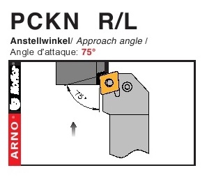 Dao tiện mặt ngoài góc chính 75độ - PCKN  R/L