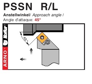 Dao tiện mặt ngoài góc chính 45độ - PSSN R/L